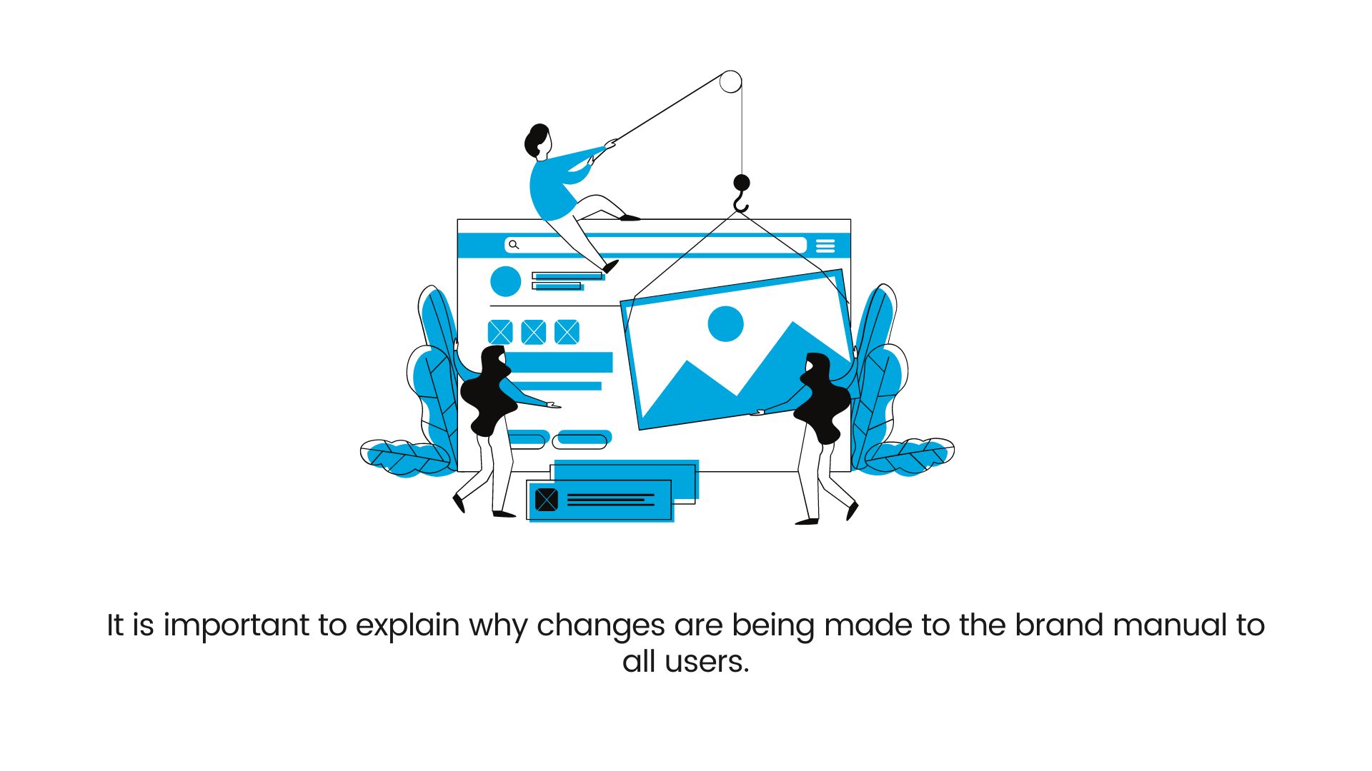 It is important to explain why changes are being made to the brand manual to all users.